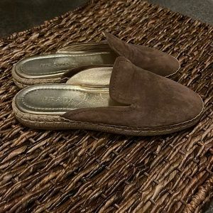 Prada Suede Espadrille Mule